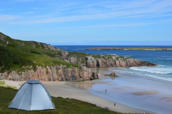 A tent on the beach