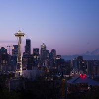 Seattle night skyline