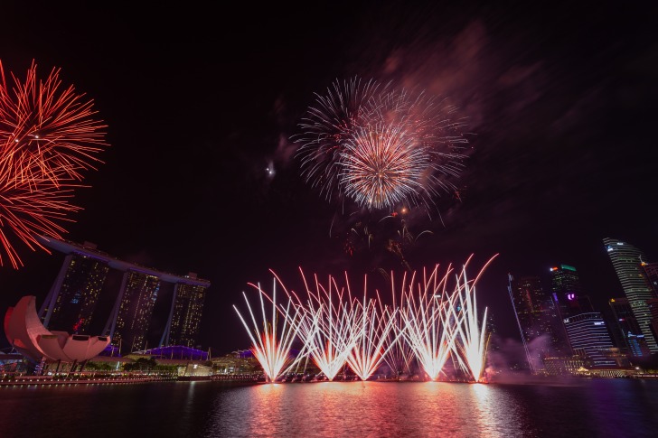 Singapore fireworks