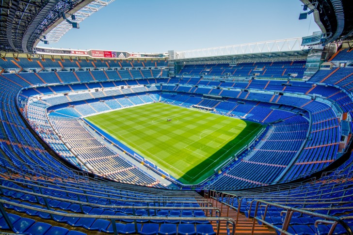 A stadium in Madrid