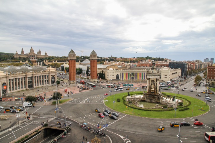 Barcelona city center