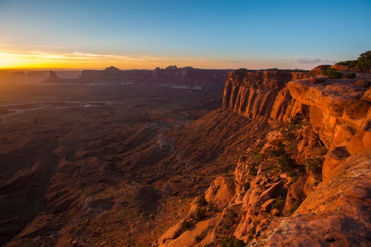 Cliffs at sunset