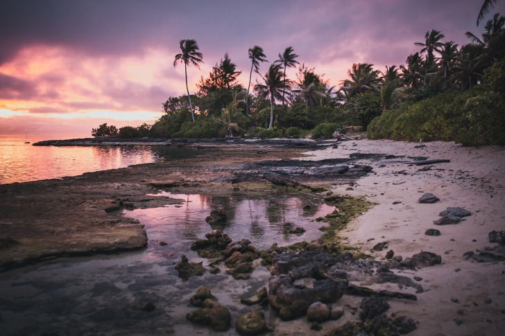 Sunset on a beach