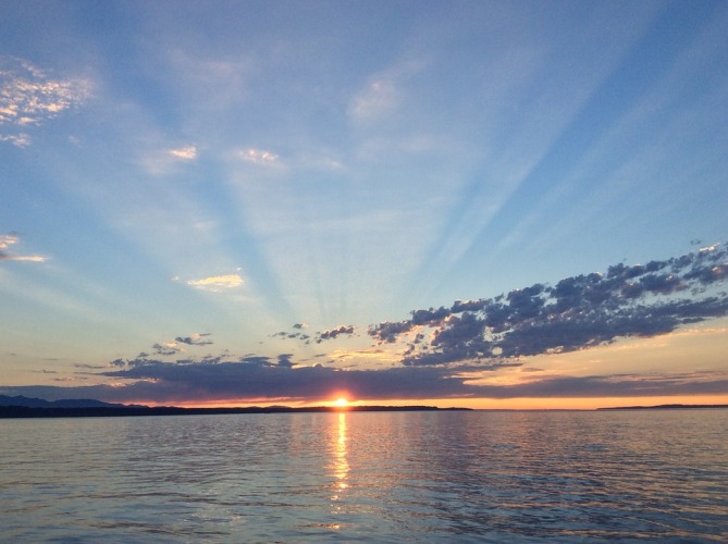 Sunset in Puget Sound