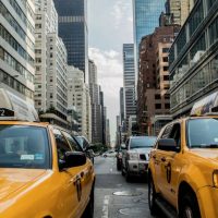 Yellow taxis New York