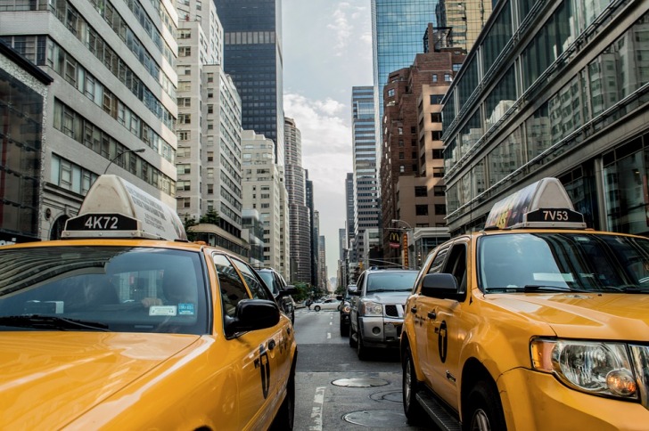 Yellow taxis New York