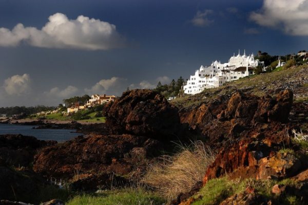 White palace by the sea