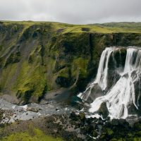 Iceland waterfall