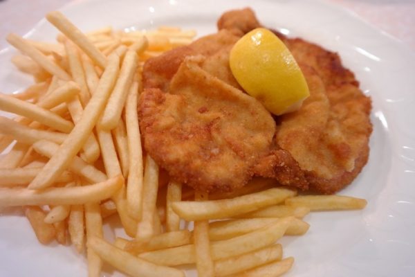 Schnitzel with french fries
