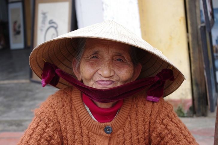Vietnamese old woman