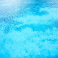 Blue oceanic waters