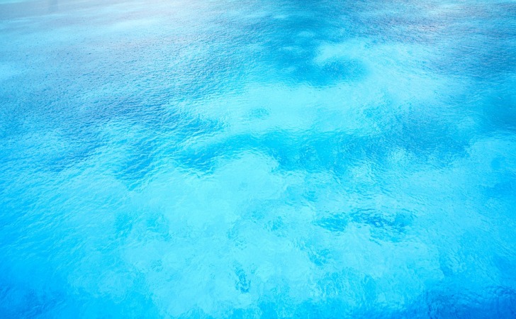Blue oceanic waters